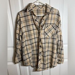 Plaid button up shirt/flannel